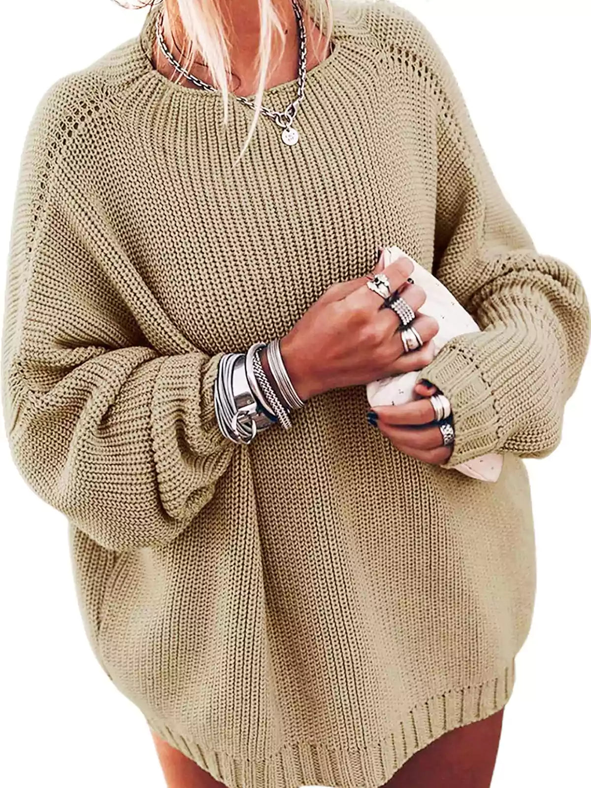 Elara | Relaxed Batwing Knitted Jumper