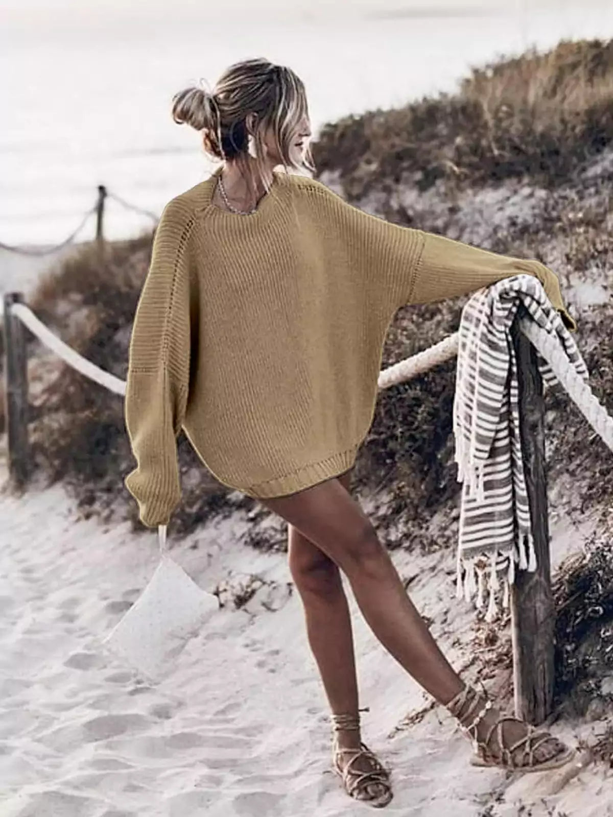 Elara | Relaxed Batwing Knitted Jumper