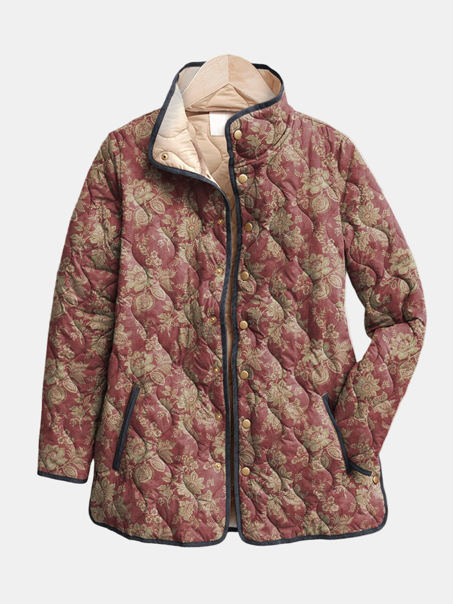 MERRITT | Quilted Jacket Damask Plum Sophie