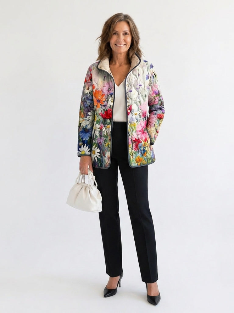 MERRITT | Quilted Jacket Field Flowers Manon