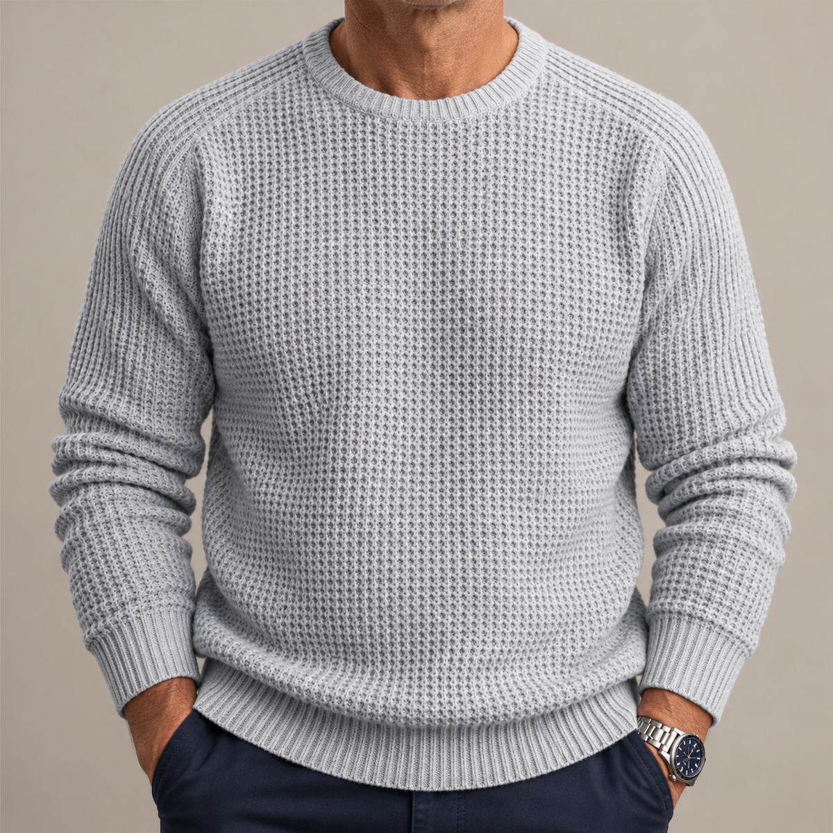Crawford | Textured Crew-Neck Jumper