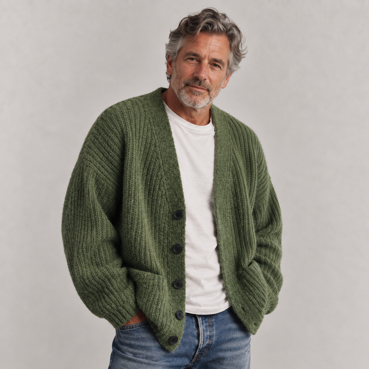Nathaniel | Relaxed V-Neck Cardigan