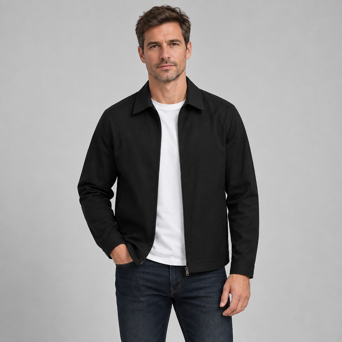 Men's Transitional Jacket Lightweight Breathable Modern Cut