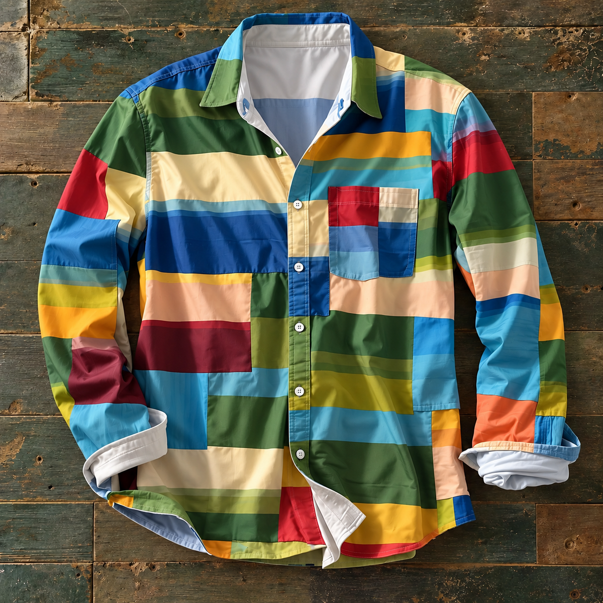 The Russel™ — Patchwork Statement Shirt
