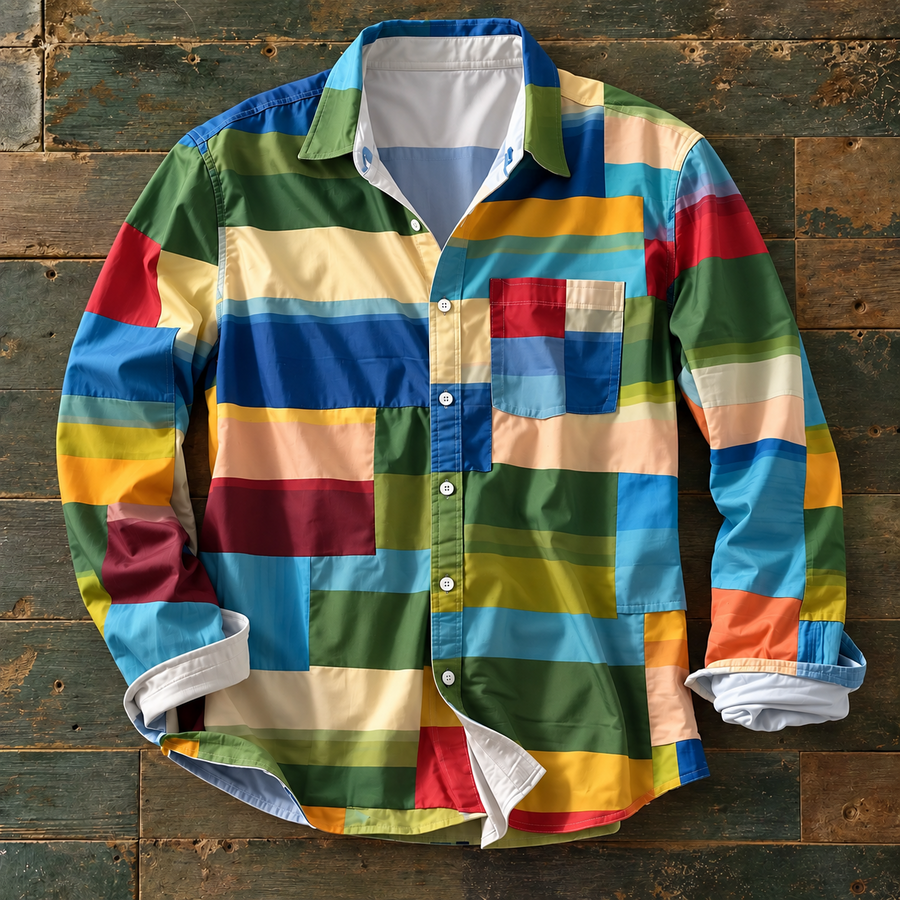 The Russel™ — Patchwork Statement Shirt