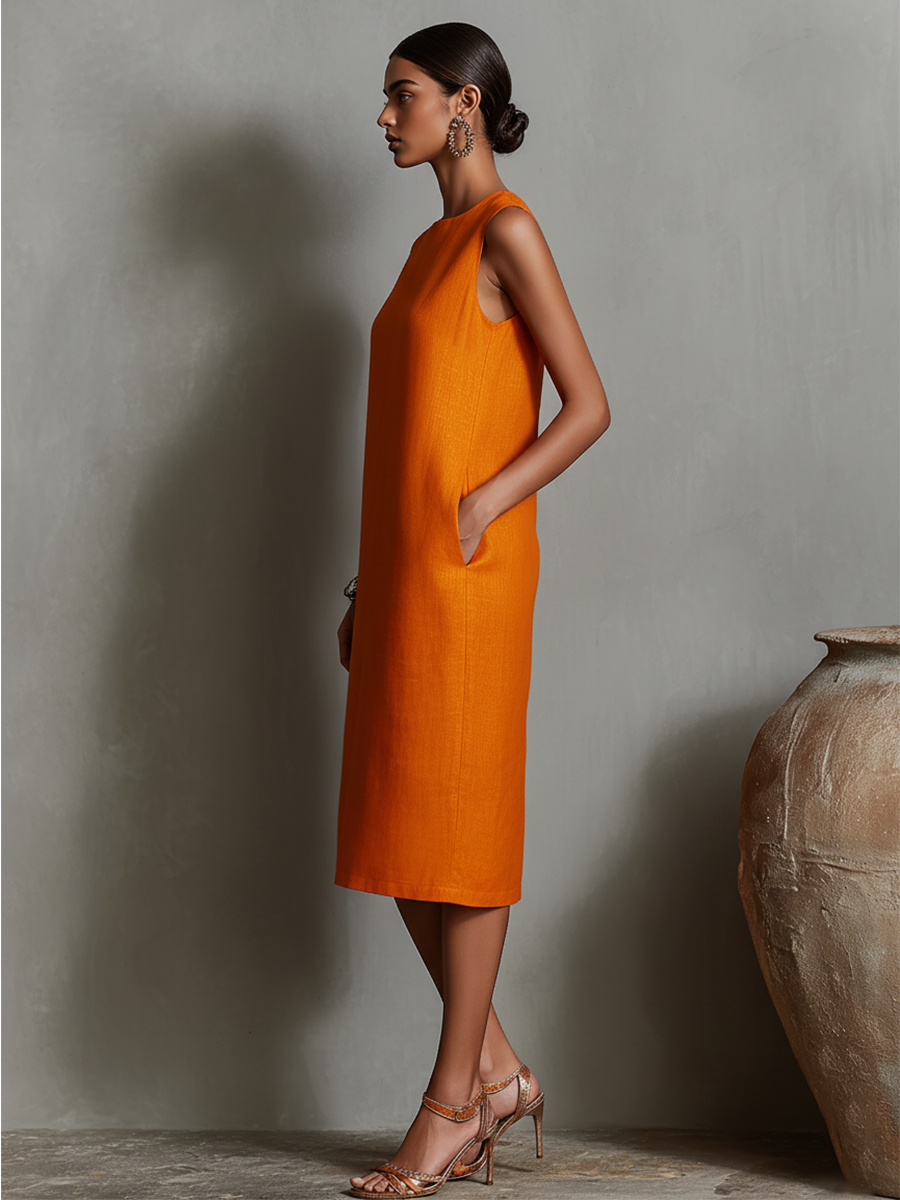 Celia | Midi Dress with Pockets