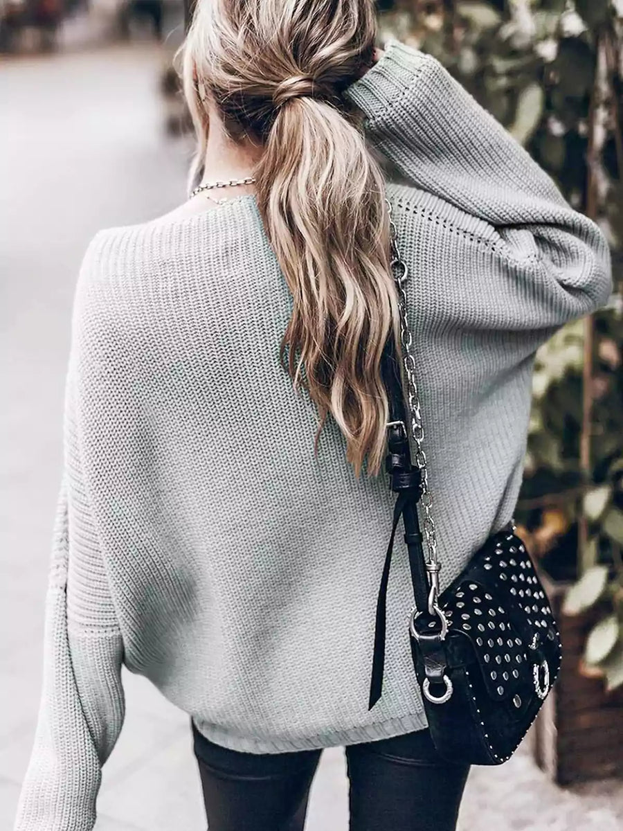 Elara | Relaxed Batwing Knitted Jumper