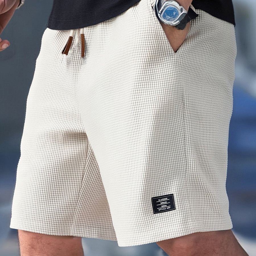 Côte Waffle-Weave Drawstring Shorts