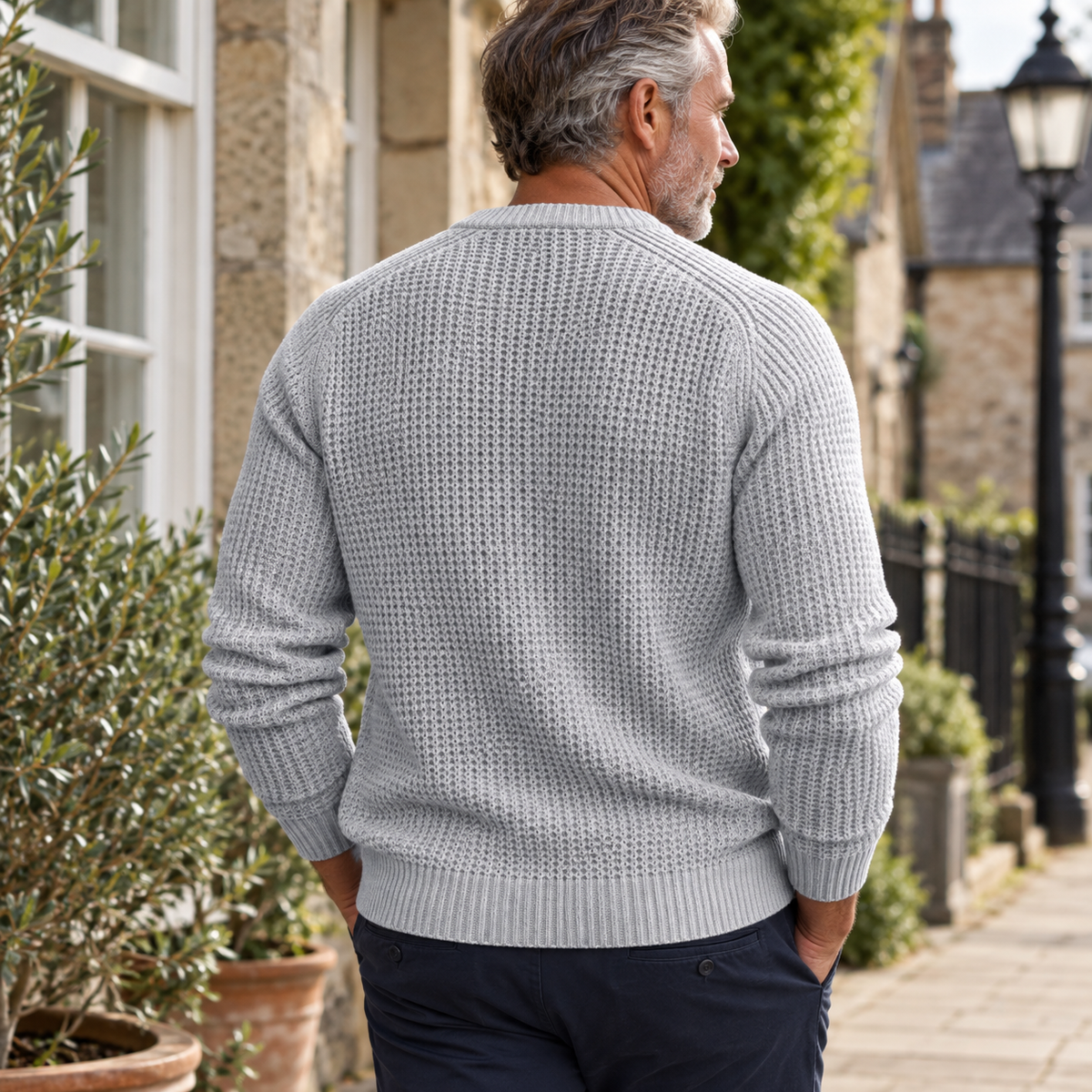 Crawford | Textured Crew-Neck Jumper