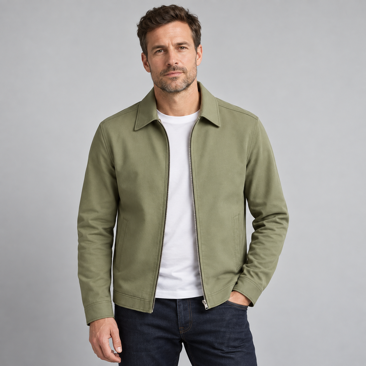 Men's Transitional Jacket Lightweight Breathable Modern Cut