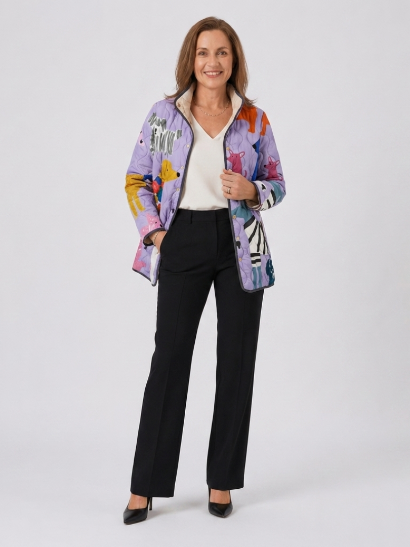 MERRITT | Quilted Jacket Little Dogs Michèle