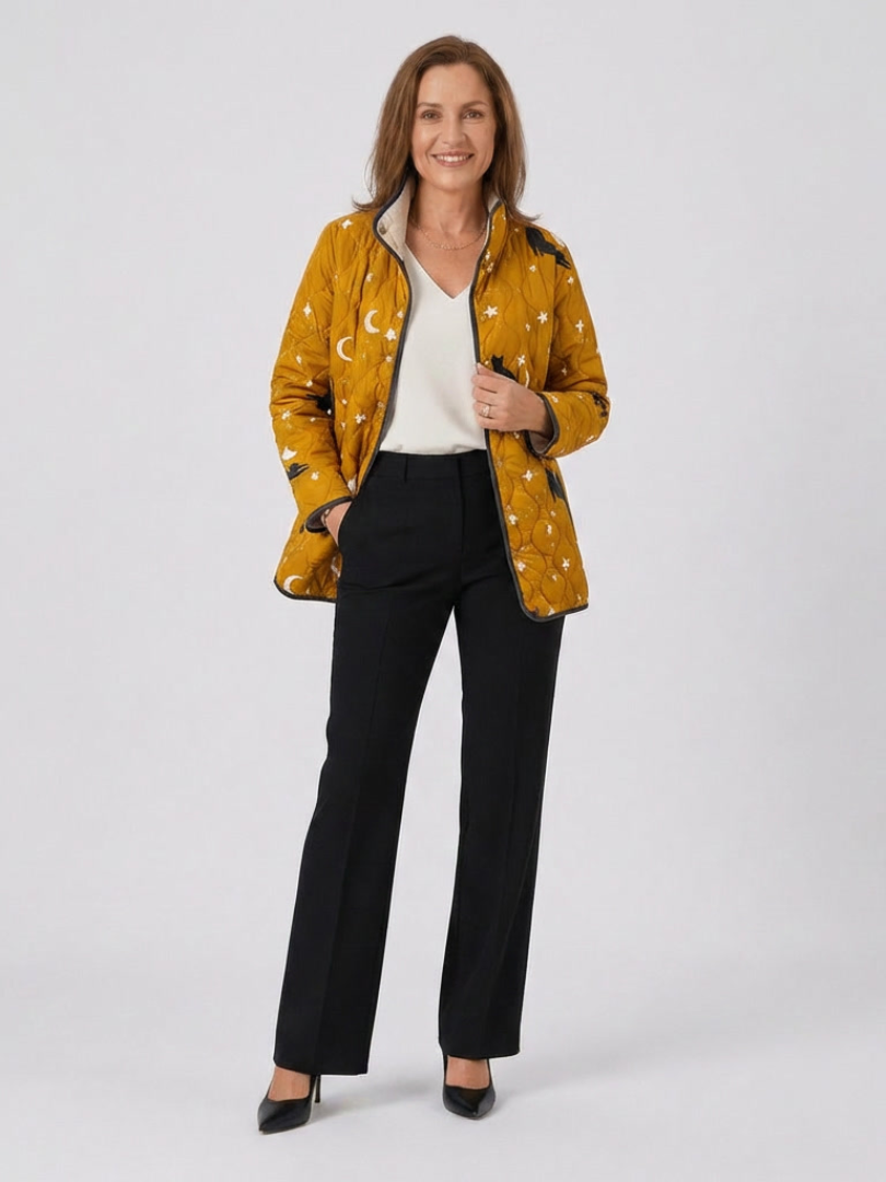 MERRITT | Quilted Jacket Cats and Stars Nicole