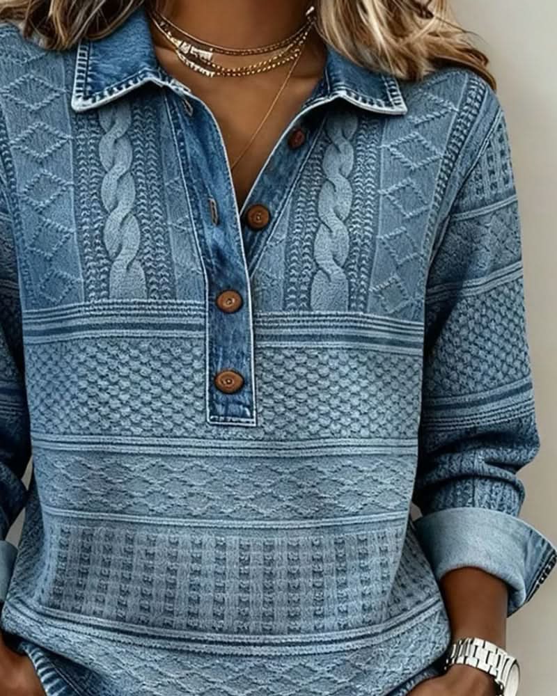 NIVELLE MODERN HALF-BUTTON SWEATER