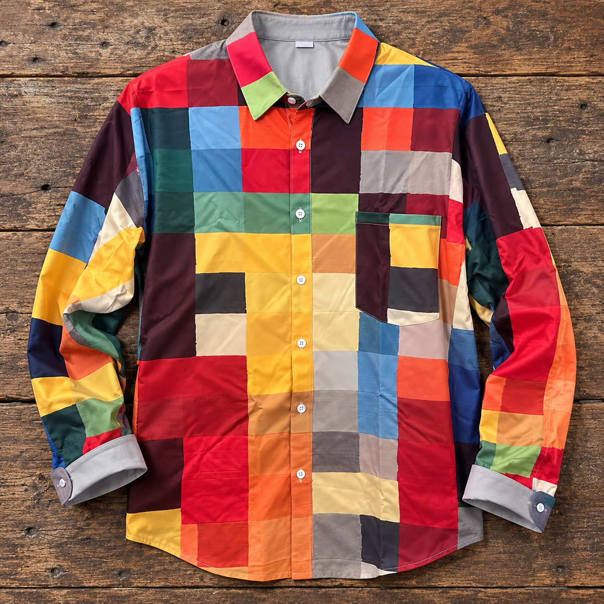 The Russel™ — Patchwork Statement Shirt