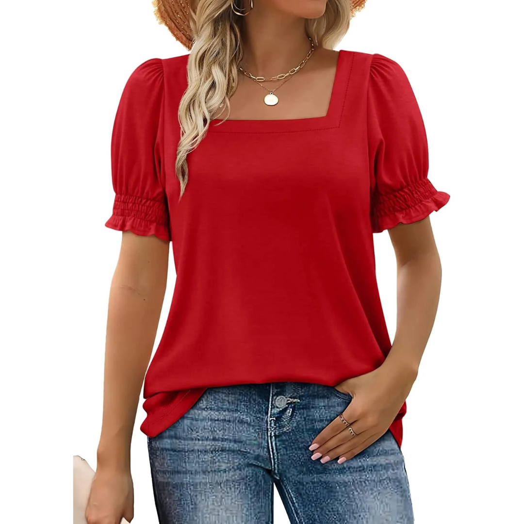 Valerie | Lightweight Ruffle Sleeve Summer Essential
