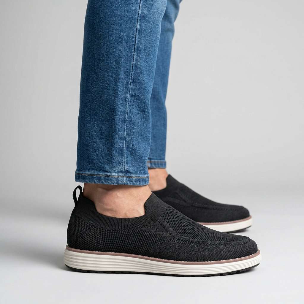 Angelo | Cushioned Knit Comfort Loafers