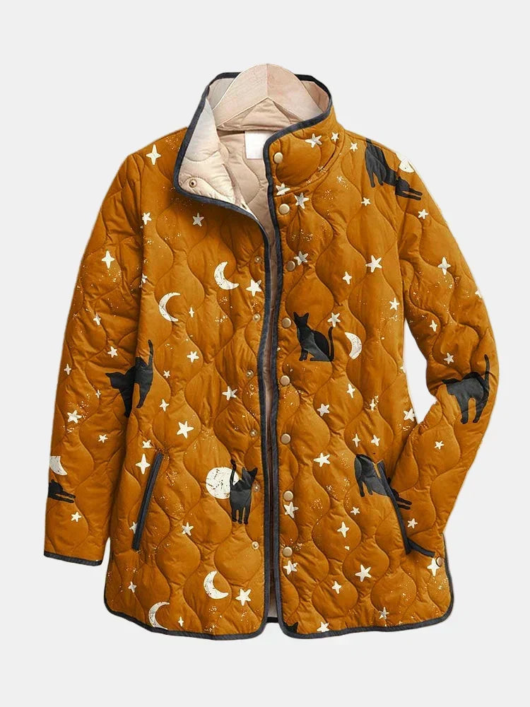 MERRITT | Quilted Jacket Cats and Stars Nicole