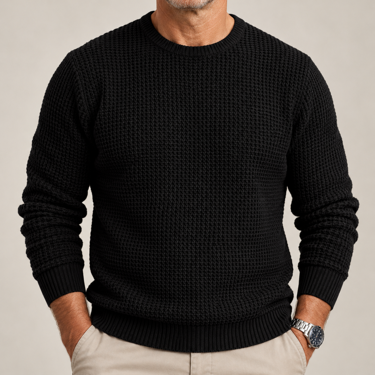 Crawford | Textured Crew-Neck Jumper