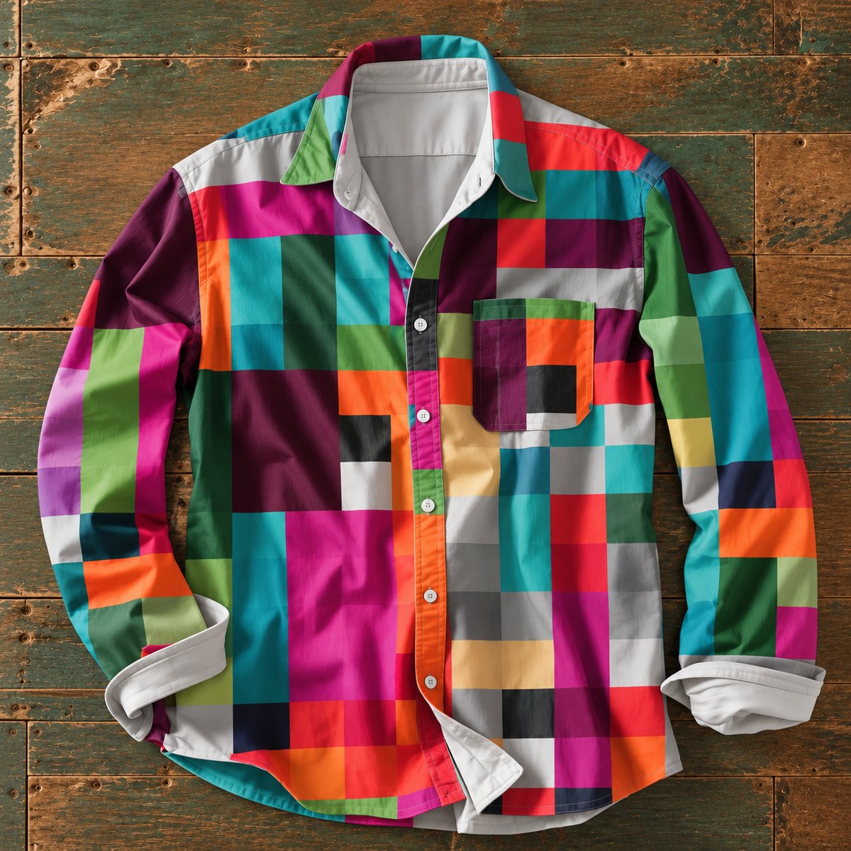 The Russel™ — Patchwork Statement Shirt