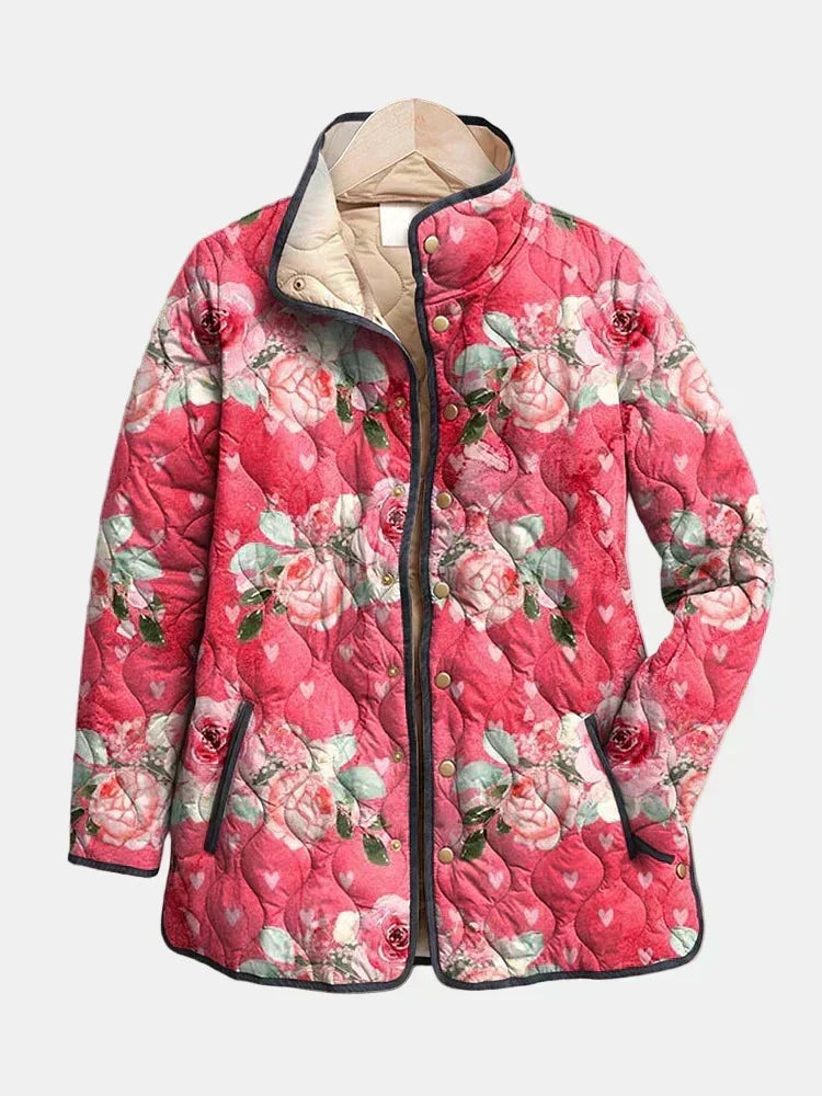 MERRITT | Quilted Jacket Powdered Roses Christine