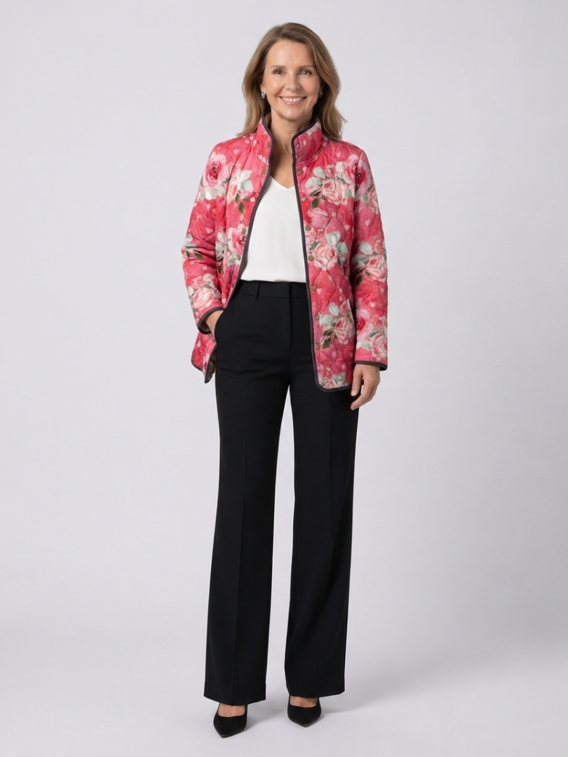 MERRITT | Quilted Jacket Powdered Roses Christine