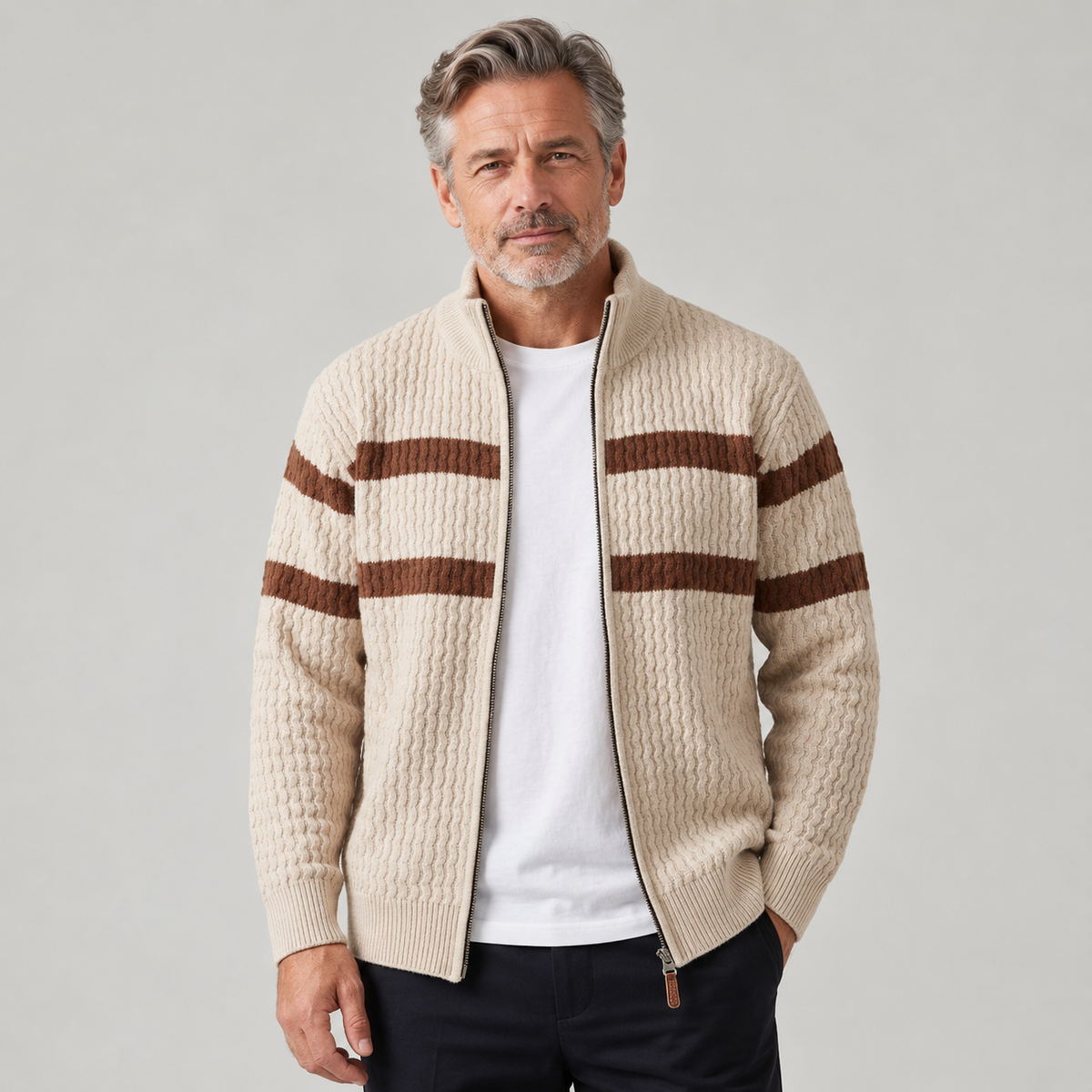 Pemberton Cable Knit Cardigan