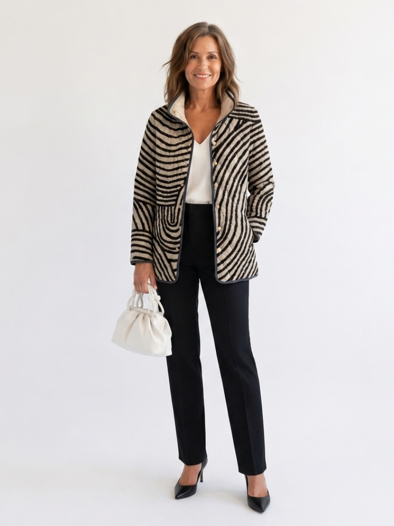 MERRITT | Quilted Jacket Circles Drawn Léa