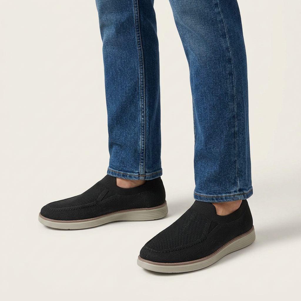 Angelo | Cushioned Knit Comfort Loafers