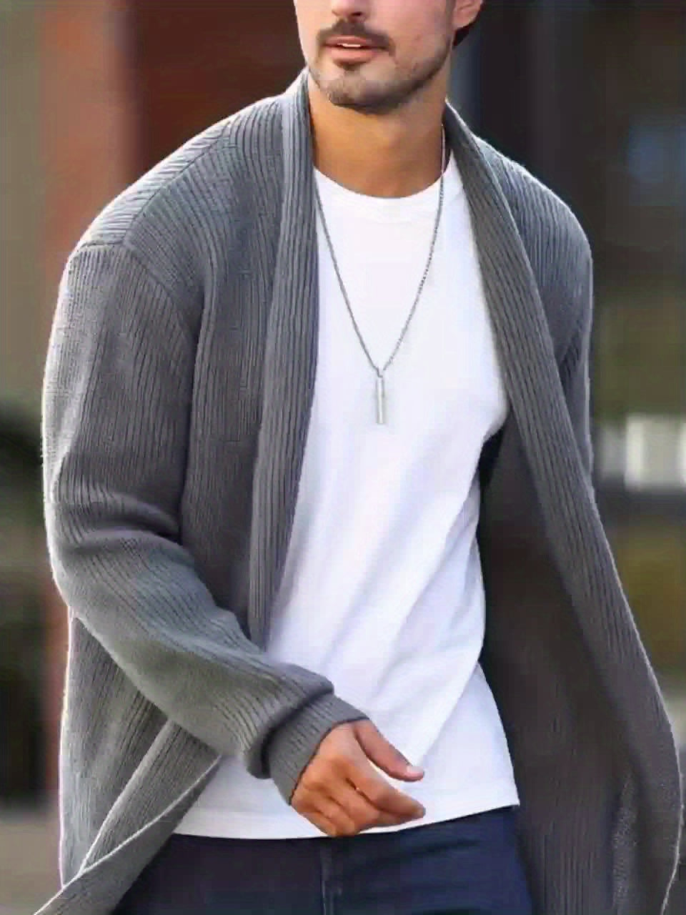 Ashford | Open-Front Ribbed Cardigan