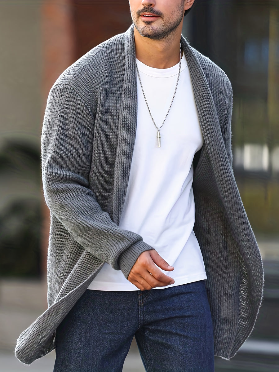 Ashford | Open-Front Ribbed Cardigan