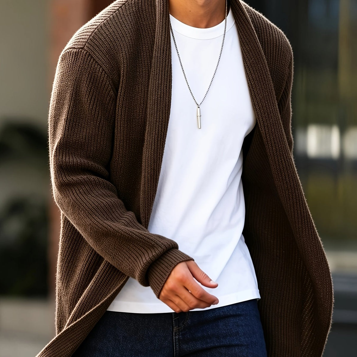 Ashford | Open-Front Ribbed Cardigan