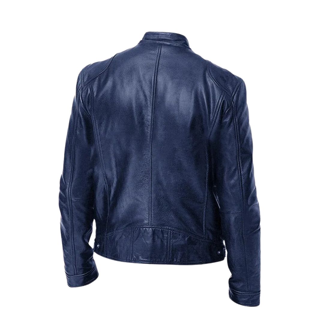 Miles | Classic Leather-Look Zip Jacket
