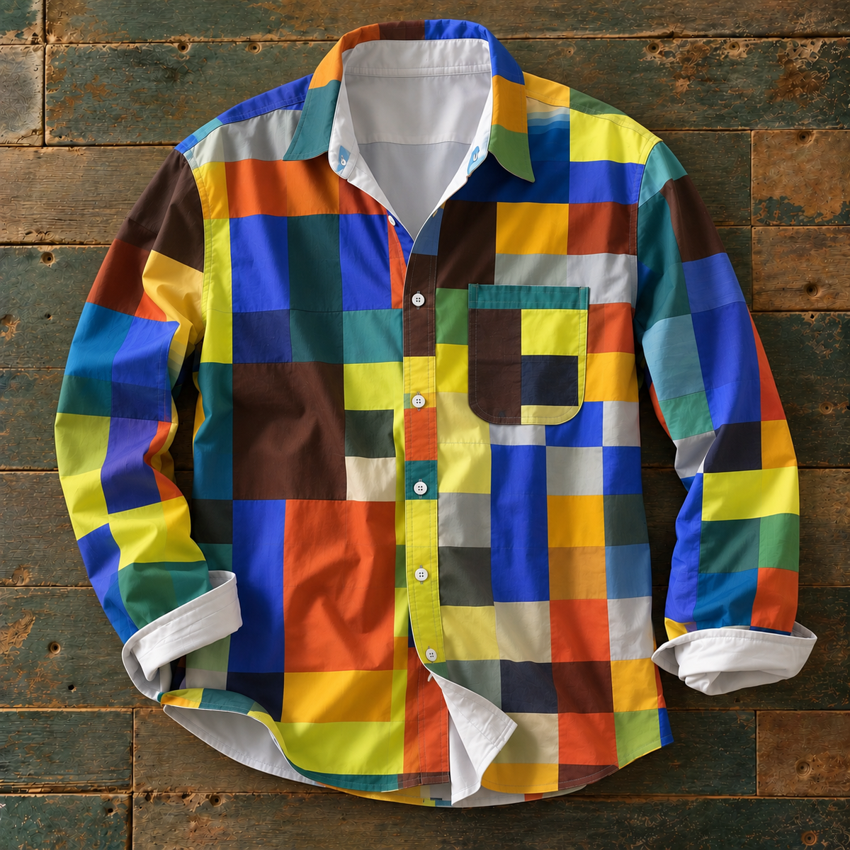 The Russel™ — Patchwork Statement Shirt
