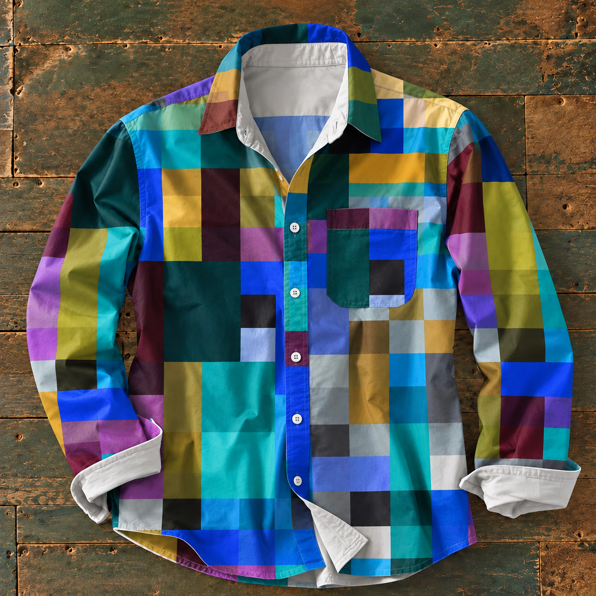 The Russel™ — Patchwork Statement Shirt