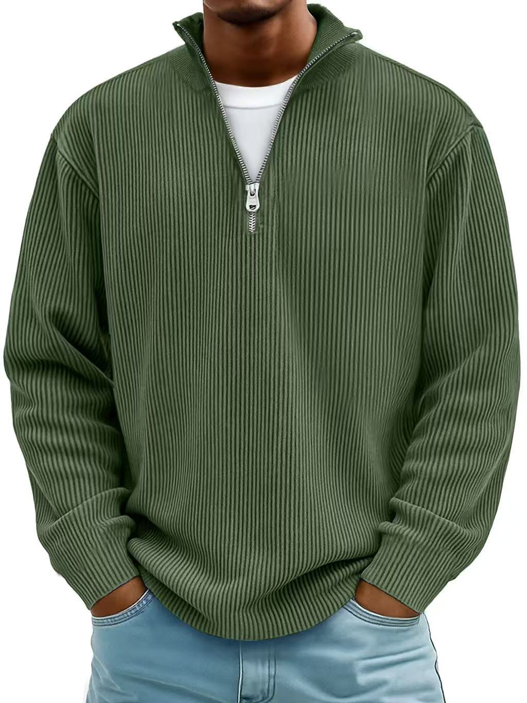 Arthur | Ribbed Half-Zip Jumper