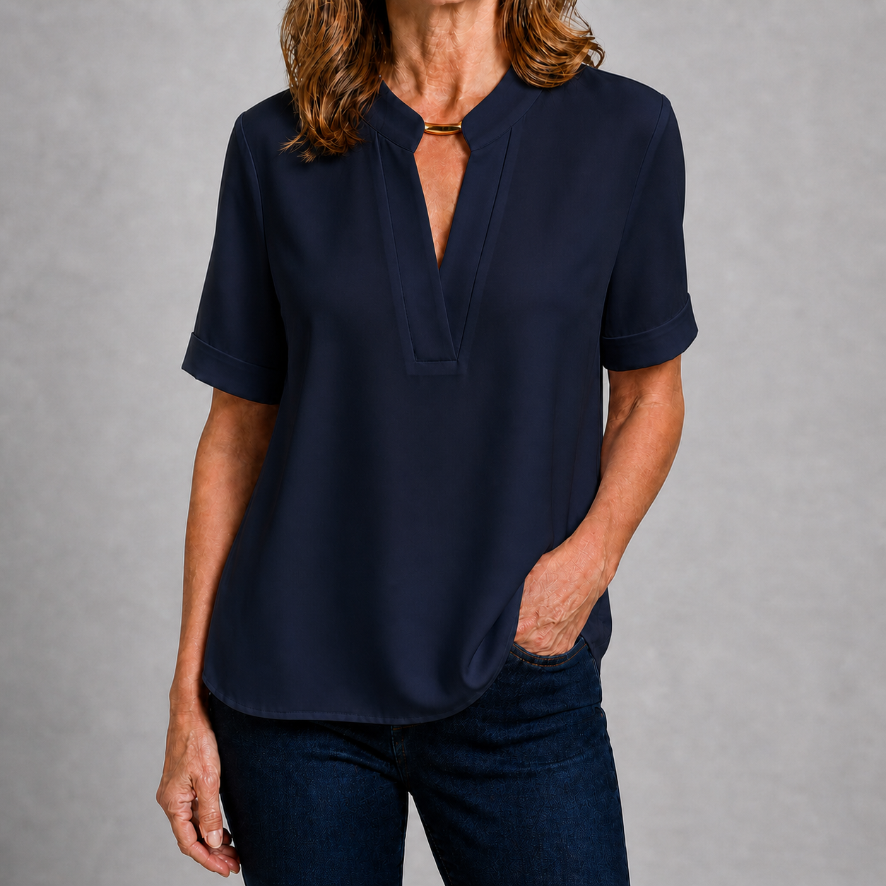 Margaret | Chic V-Neck Blouse