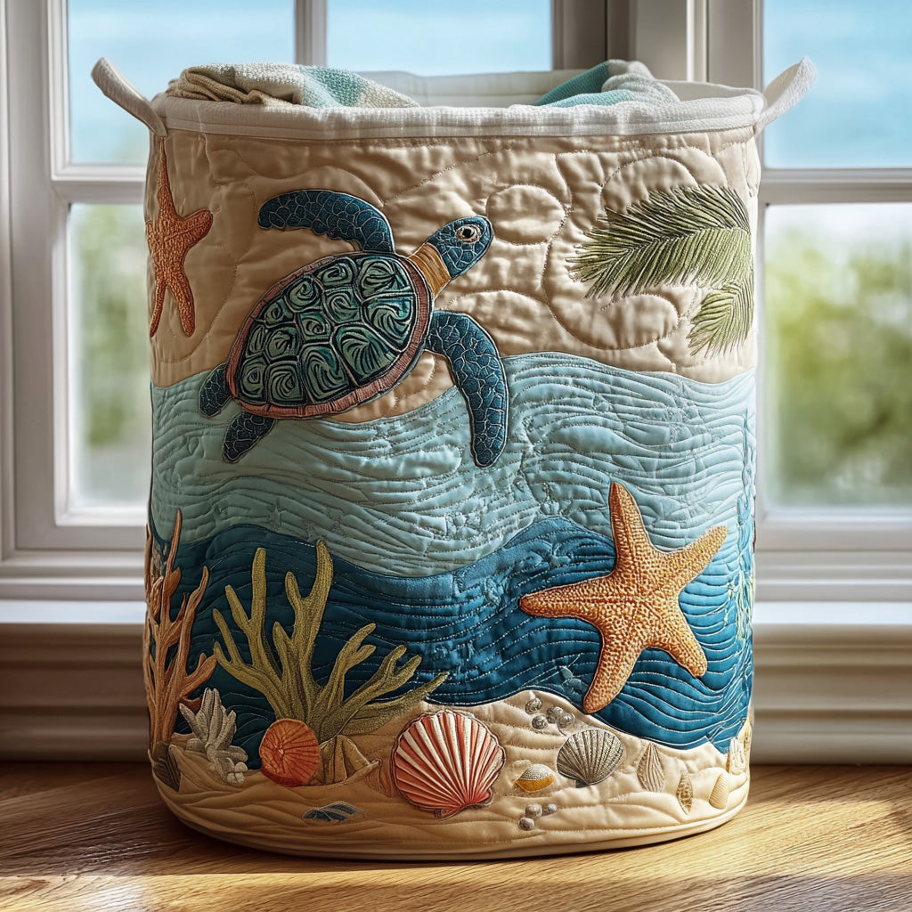 Coral - Handcrafted Laundry Basket