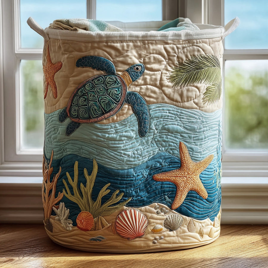 Coral - Handcrafted Laundry Basket