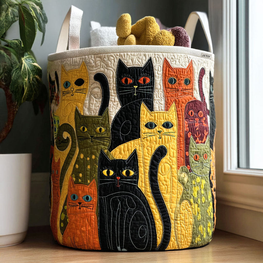 Cat | Handcrafted Laundry Basket