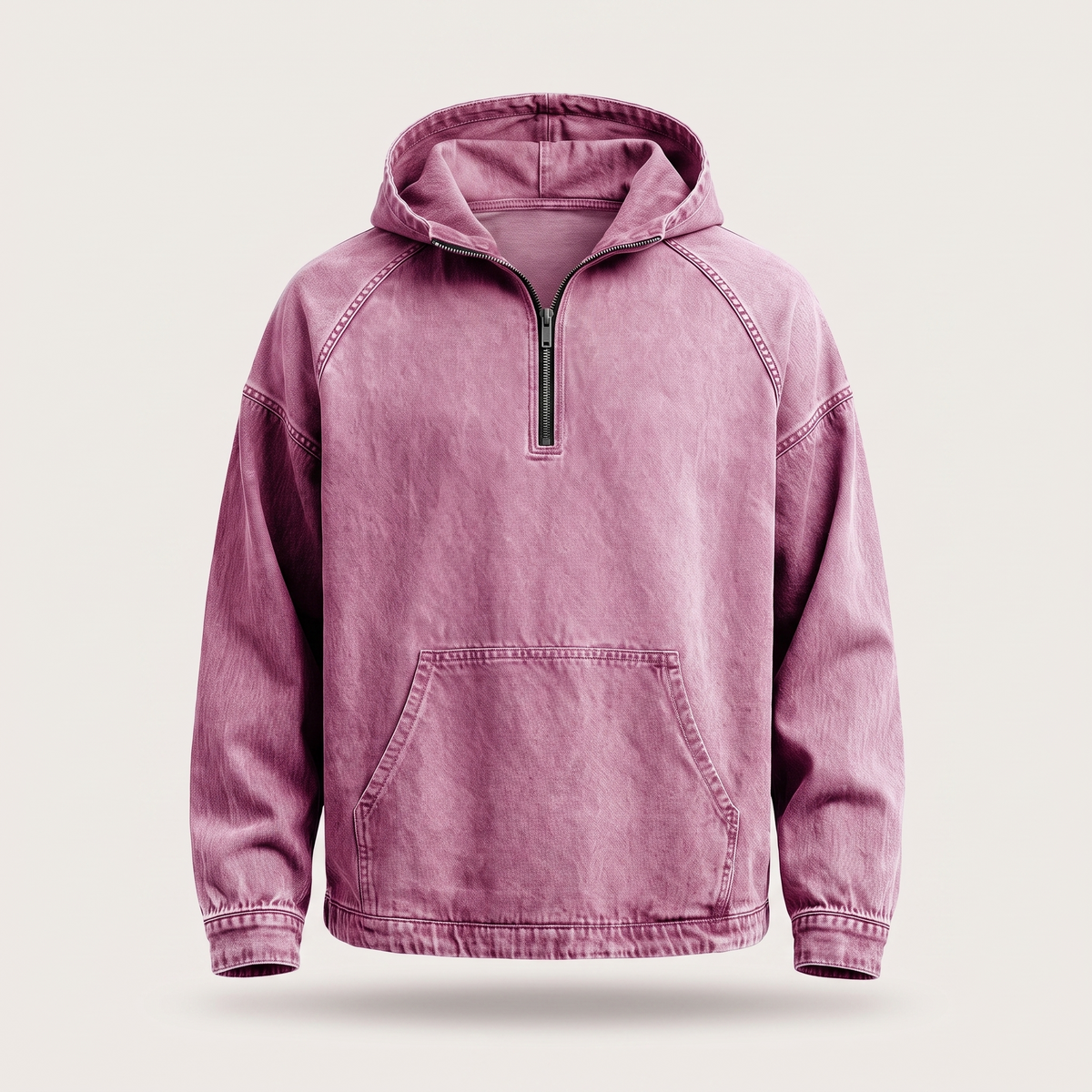 George Half-Zip Denim Jacket