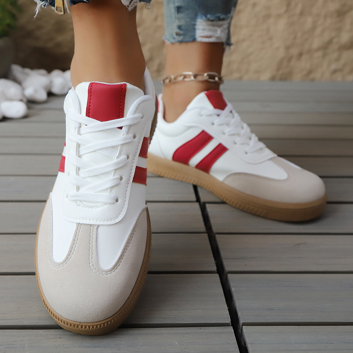BIJOURA LEATHER SNEAKERS