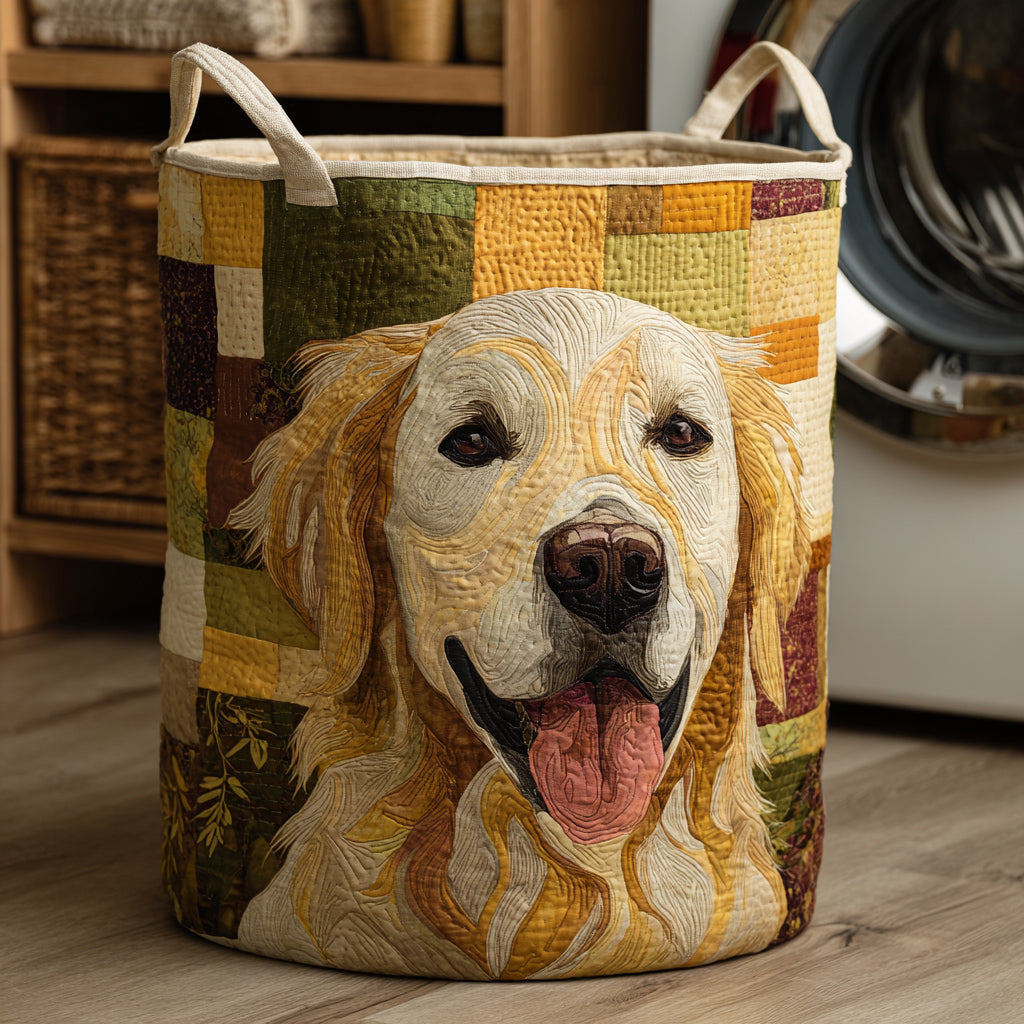 Golden Retriever - Handcrafted Laundry Basket