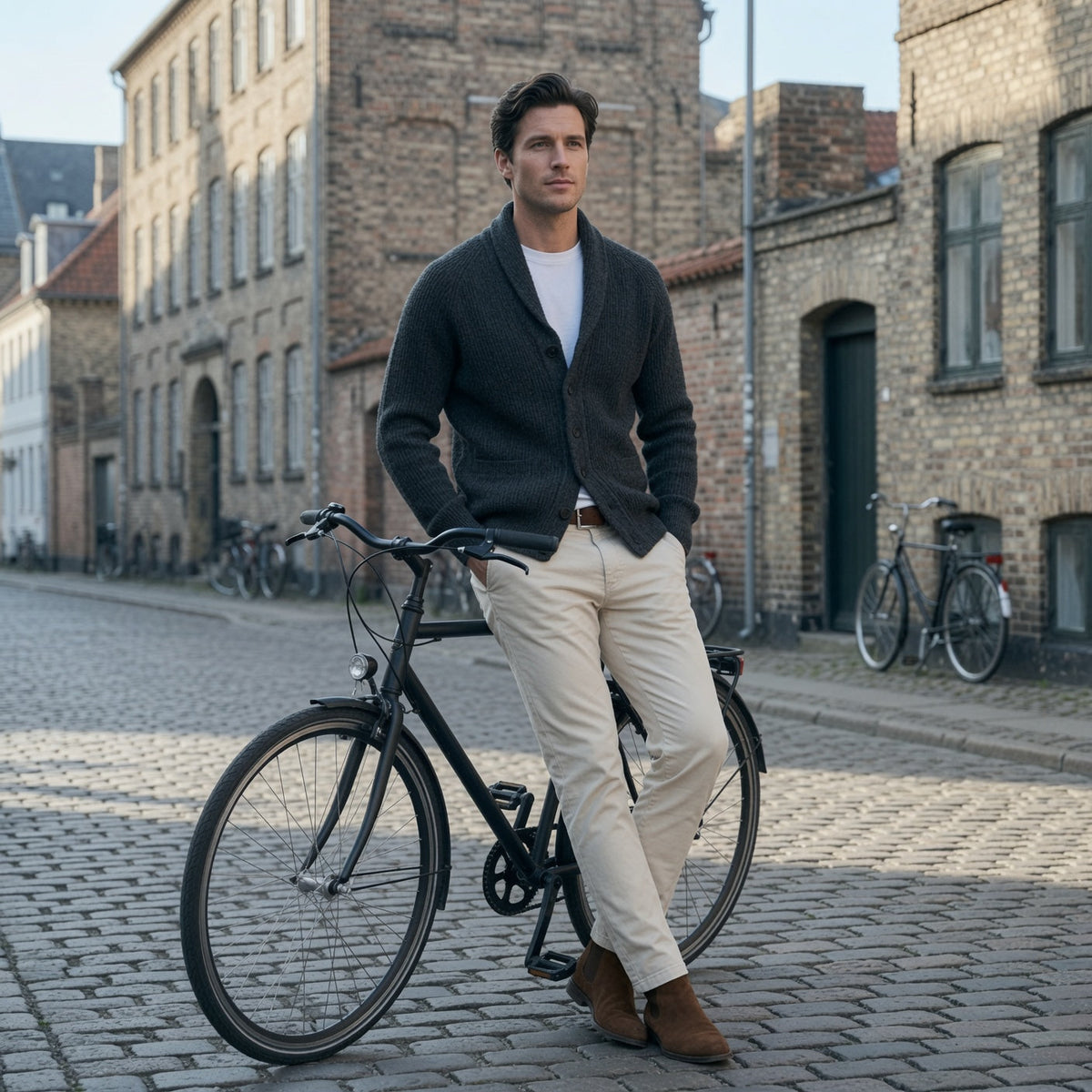 JERALD Classic Lapel Cardigan
