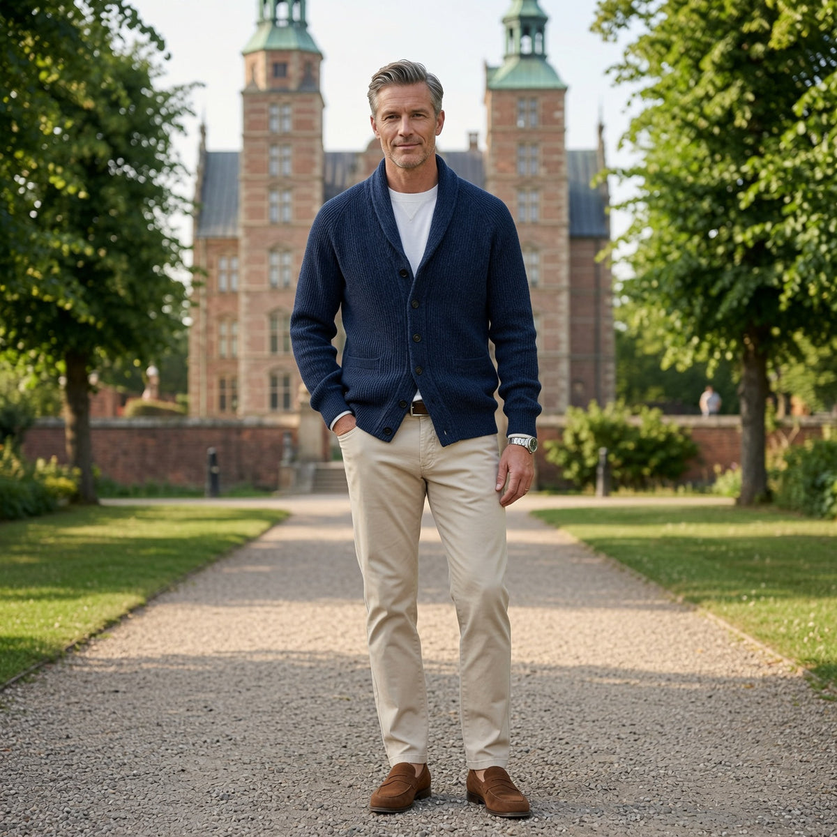 JERALD Classic Lapel Cardigan