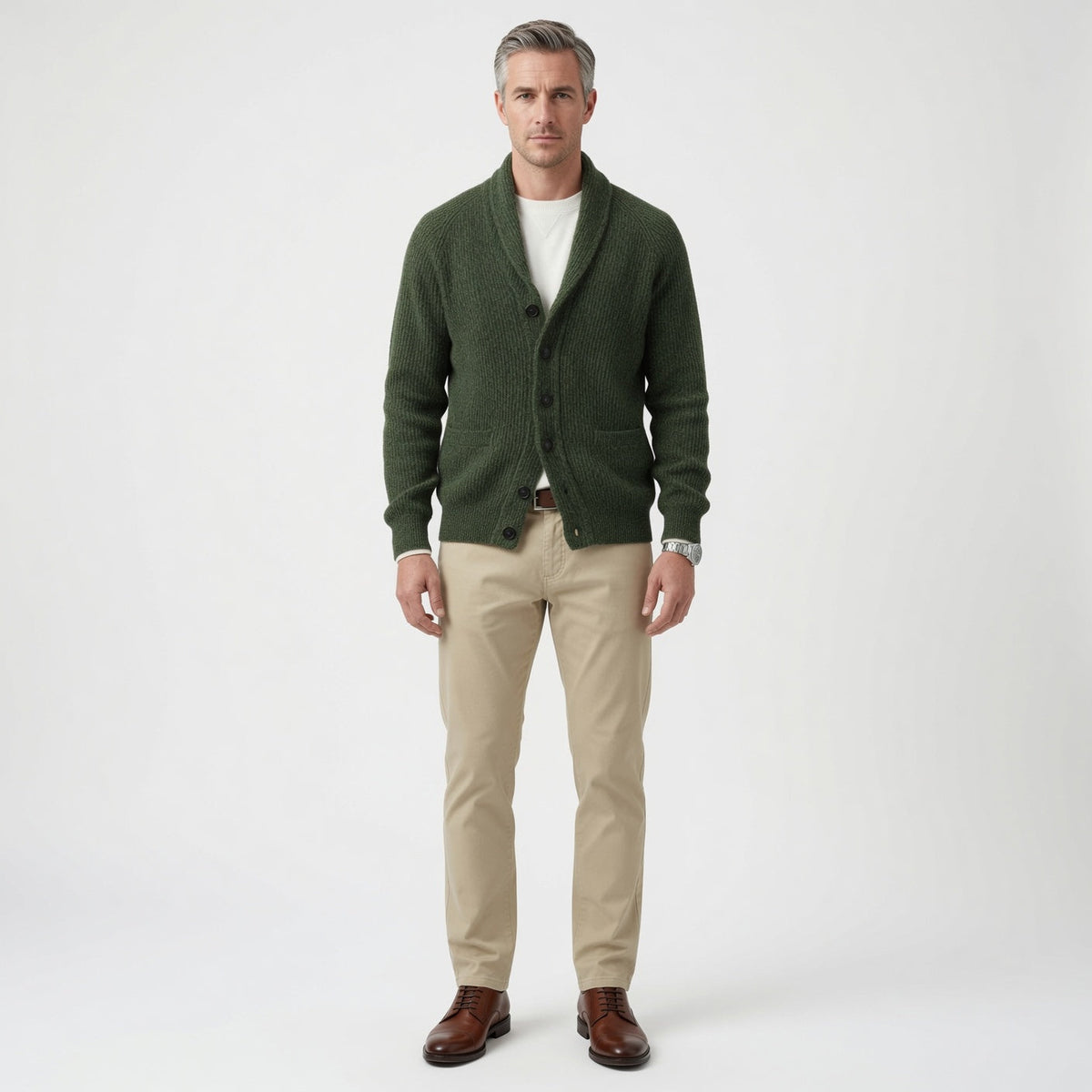 JERALD Classic Lapel Cardigan
