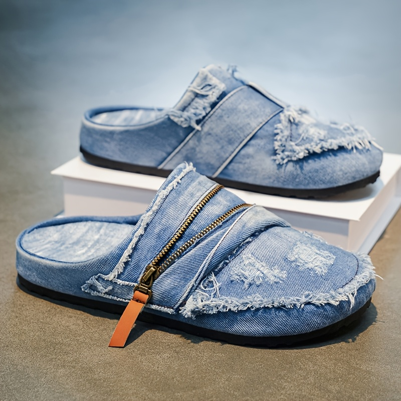 Rowan | Denim Comfort Mules