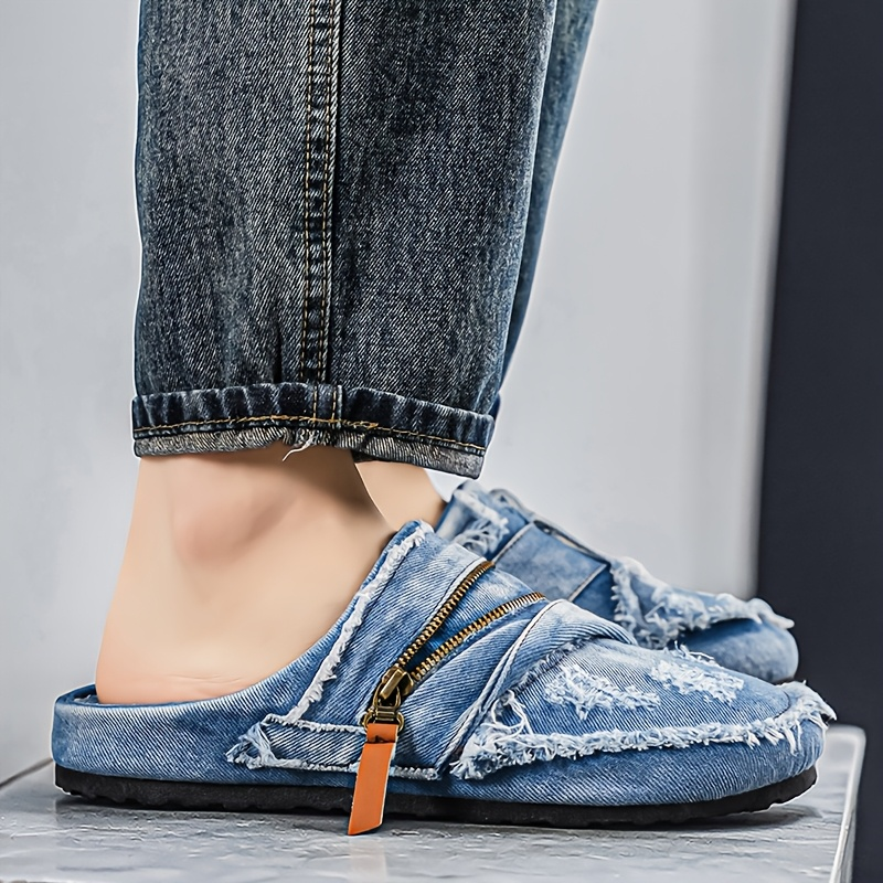 Rowan | Denim Comfort Mules