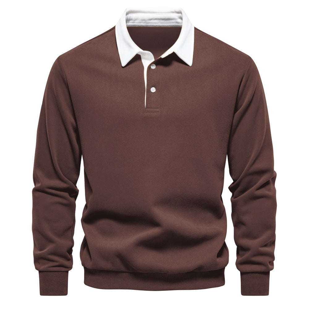 Arthur | Contrast-Collar Sweatshirt