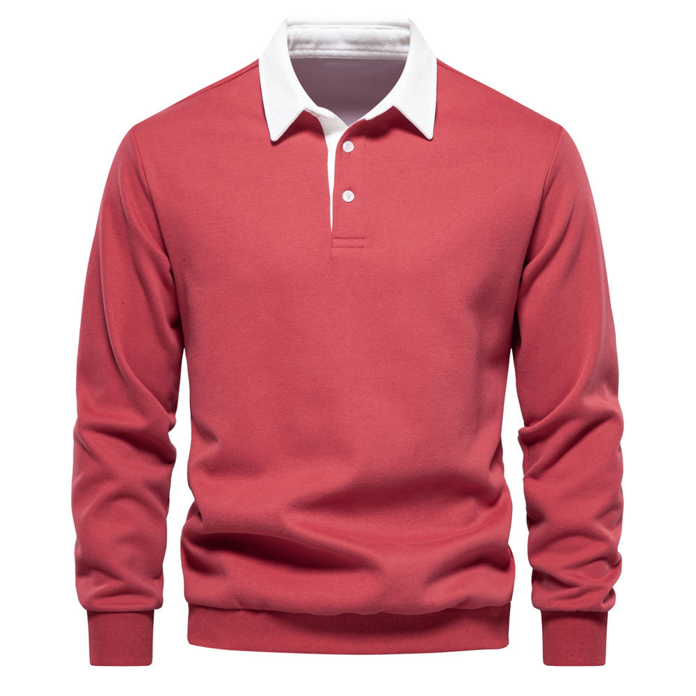 Arthur | Contrast-Collar Sweatshirt