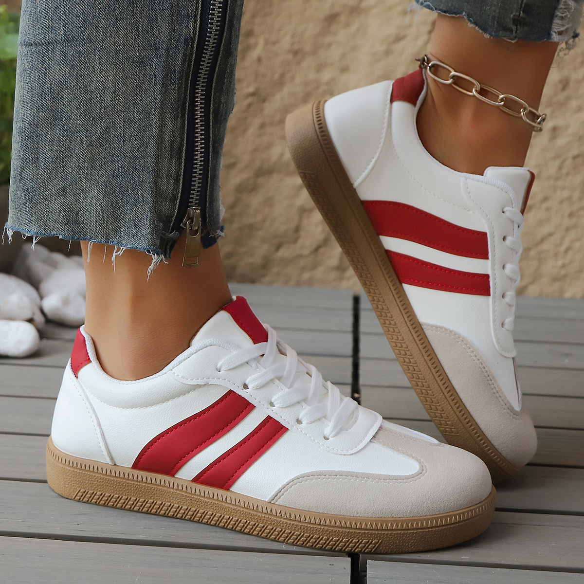 BIJOURA LEATHER SNEAKERS